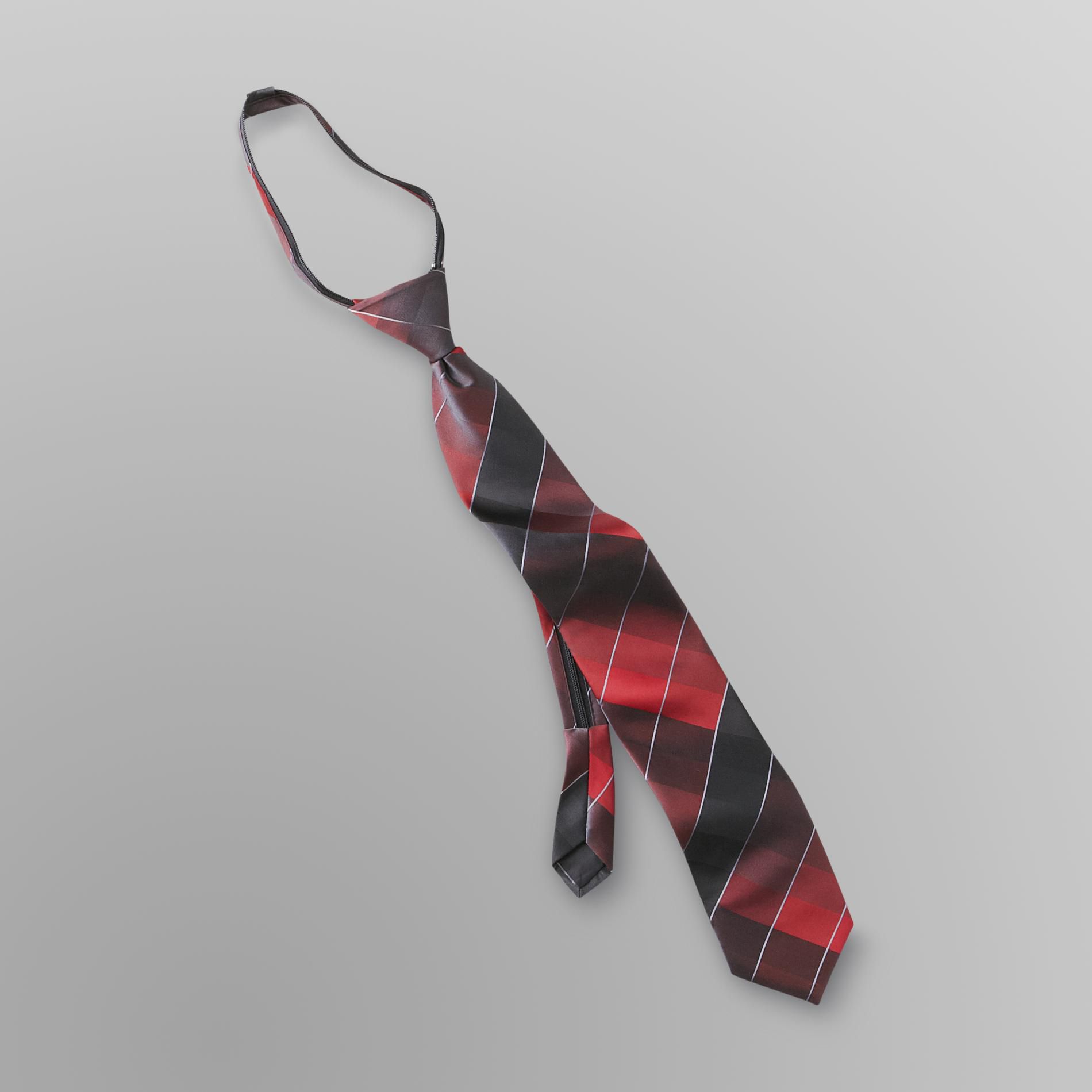 David Taylor Collection Men's Zipper Necktie - Plaid