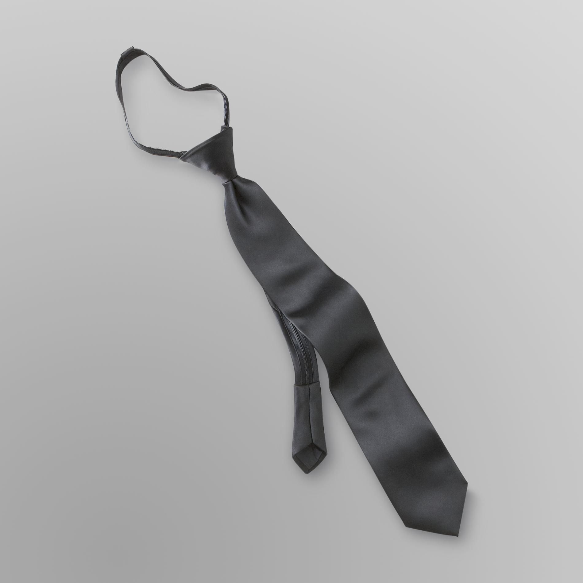 David Taylor Collection Men's Zipper Necktie - Solid