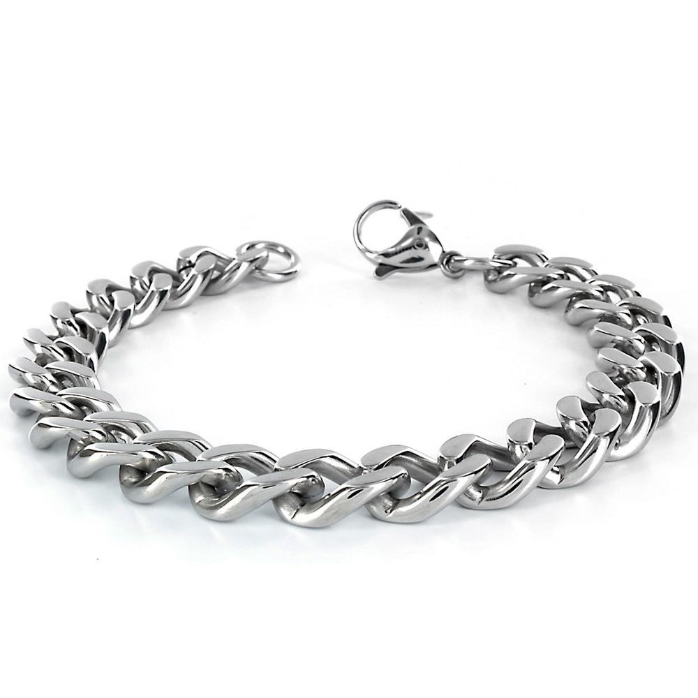 West Coast Jewelry Men's Stainless Steel Curb Chain Bracelet