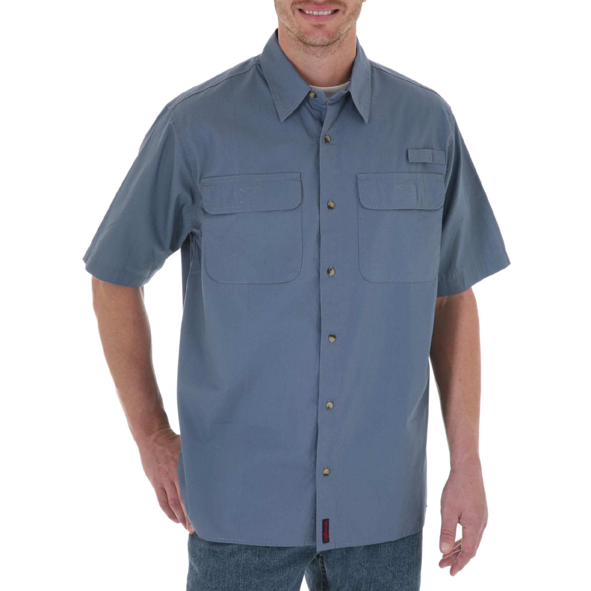 Wrangler Men&#8217;s Shirt Dress Short Sleeve Utility