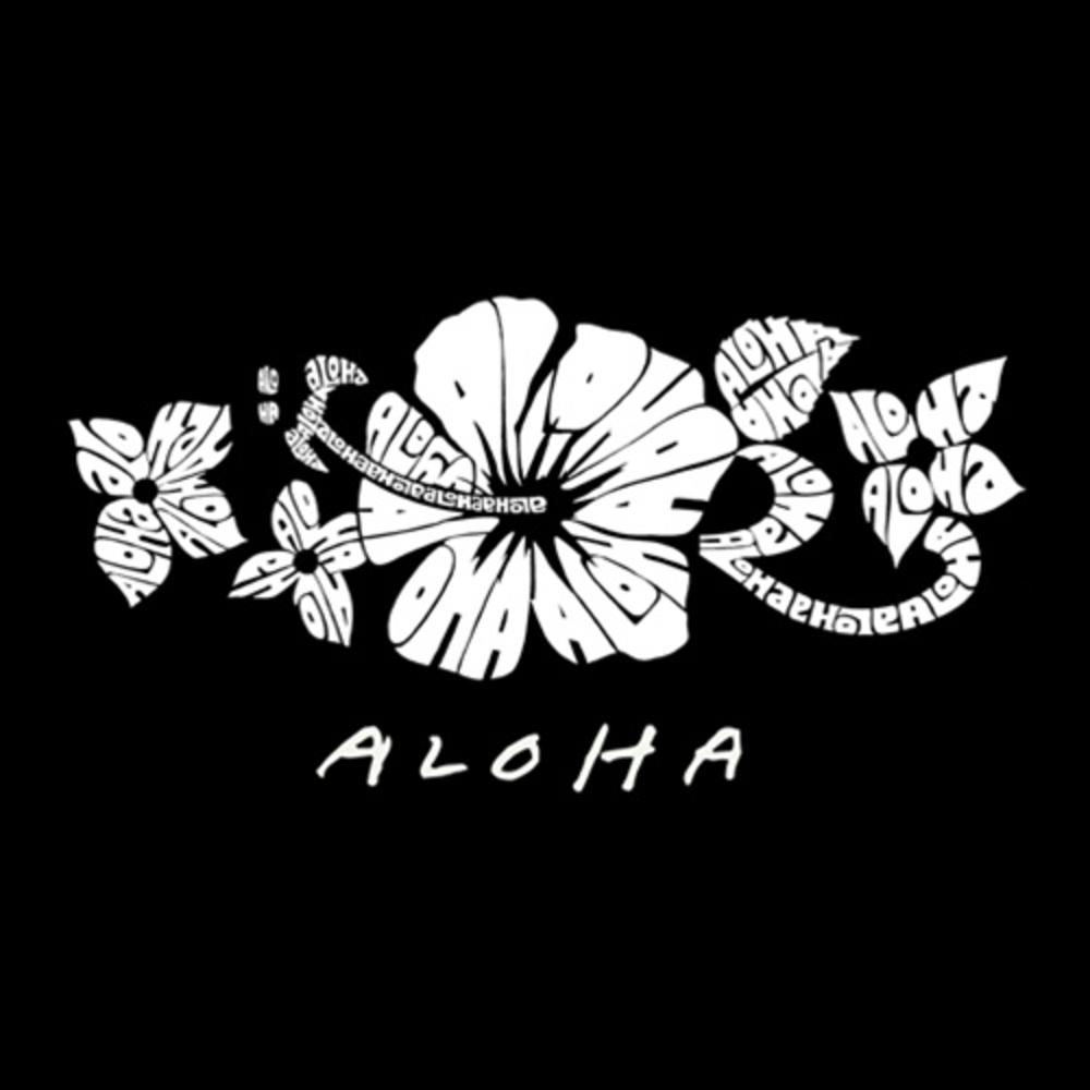 Los Angeles Pop Art Men's Word Art Long Sleeve T-Shirt - Aloha