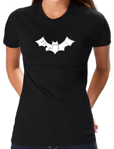 Los Angeles Pop Art Women's Word Art T-Shirt - Bat - Bite Me Online Exclusive