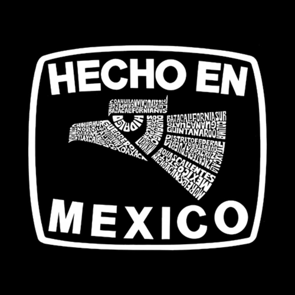 Los Angeles Pop Art Men's Word Art Hooded Sweatshirt - Hecho En Mexico