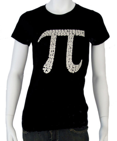 Los Angeles Pop Art Women's Word Art T-Shirt - The First 100 Digits of Pi Online Exclusive