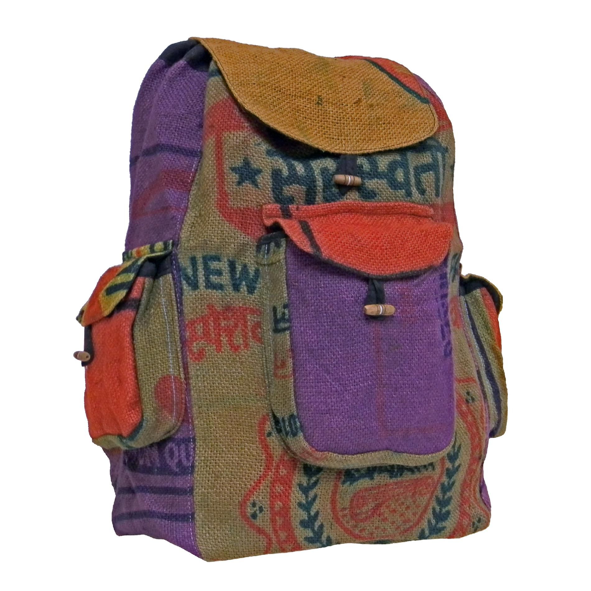 Artisan Handicrafts Handcrafted Recycled Jute Backpack