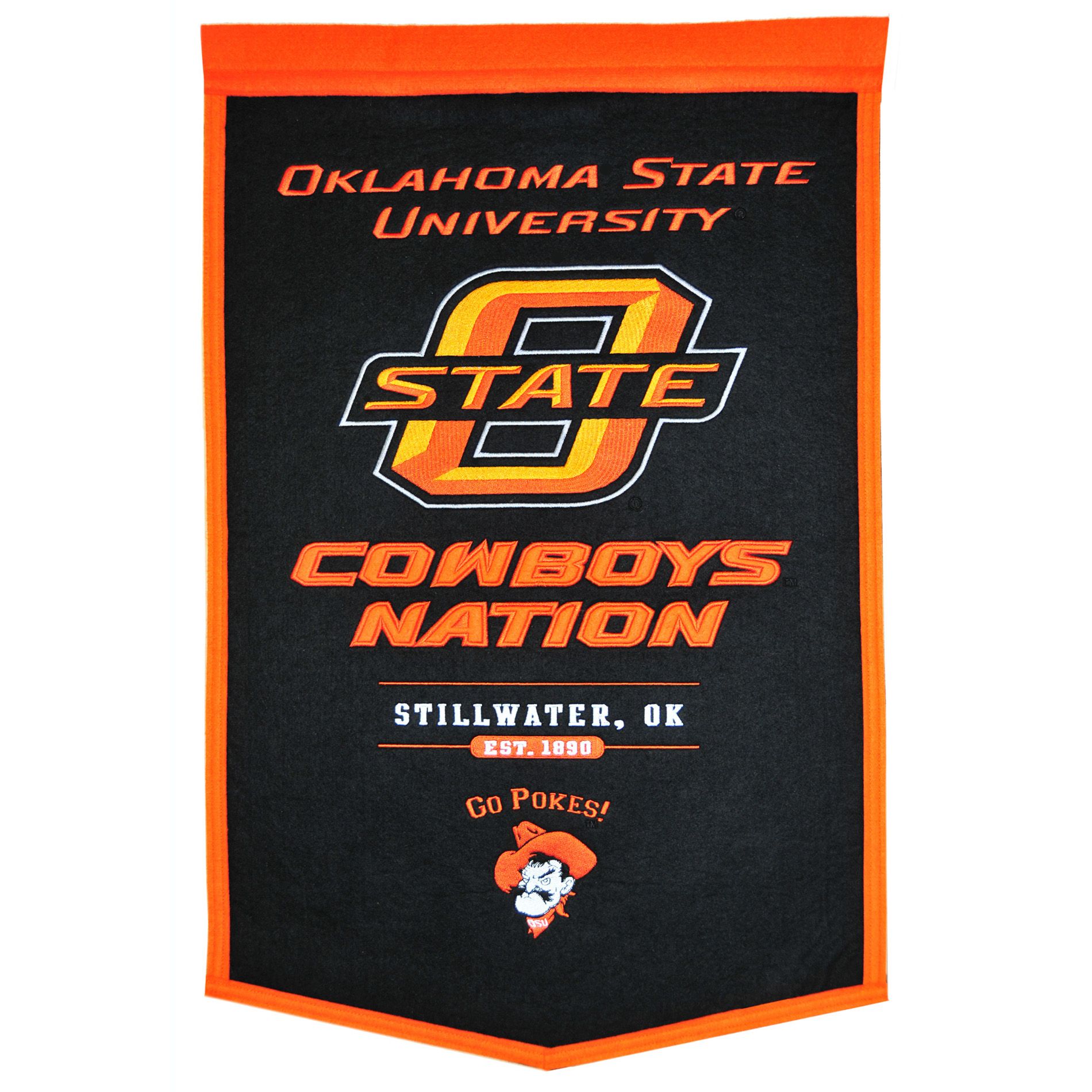 Winning Streak Oklahoma State Cowboys Powerhouse Wool Banner