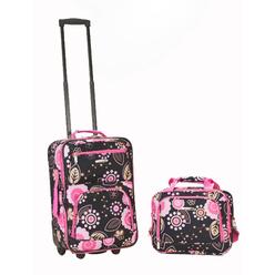 Rockland Rio Expandable 2-Piece Carry On Softside Luggage Set