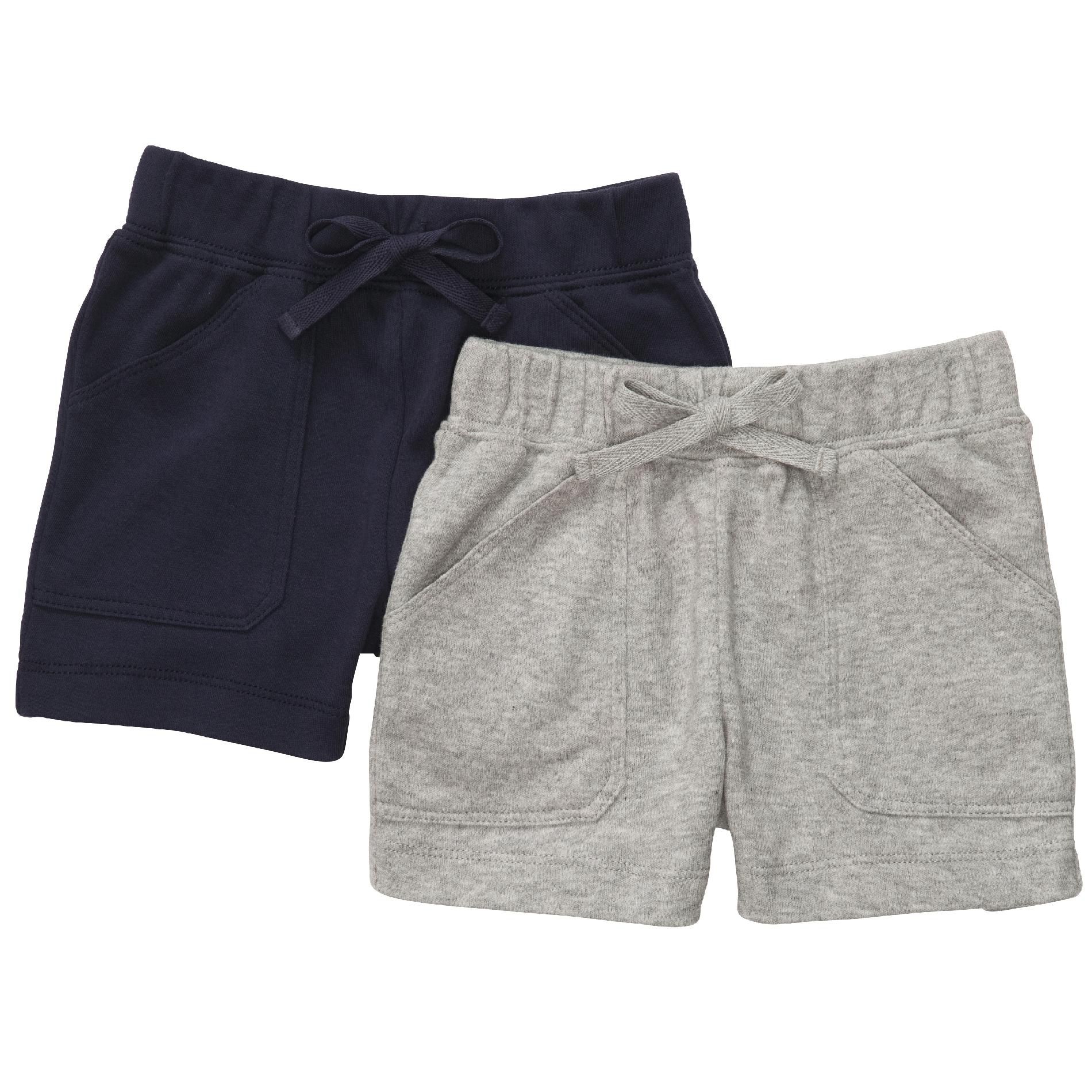 Carter's Infant Boy&#8217;s Shorts 2-Pack Pockets Gray/Navy