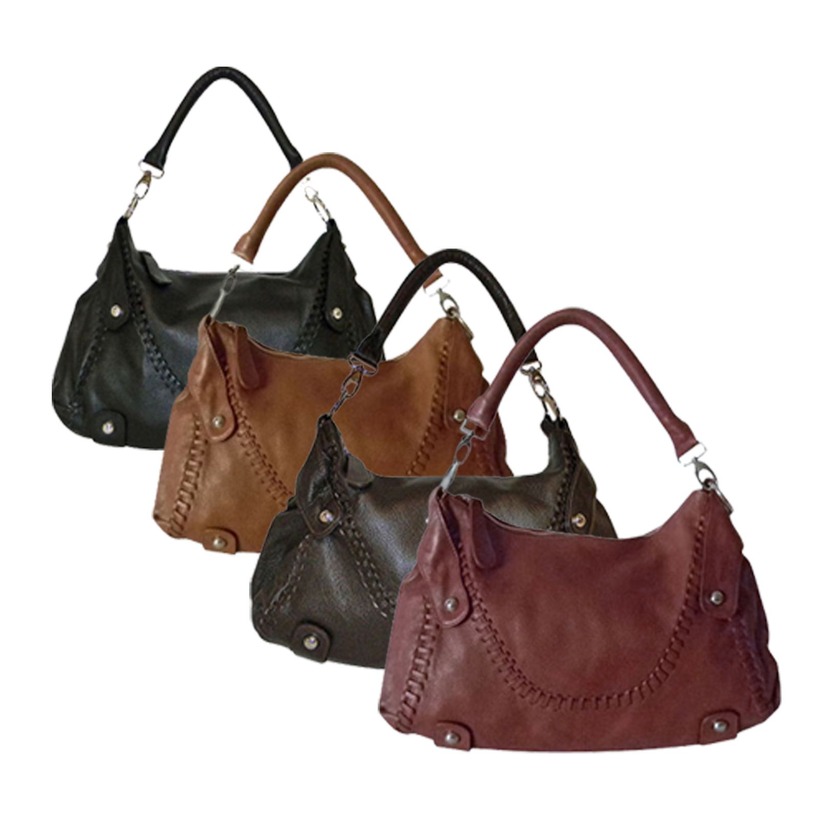 Donna Bella Designs Timeless Beauty Leather Hobo Bag