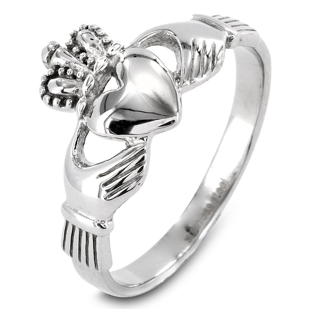 West Coast Jewelry Stainless Steel Irish Claddagh Ring