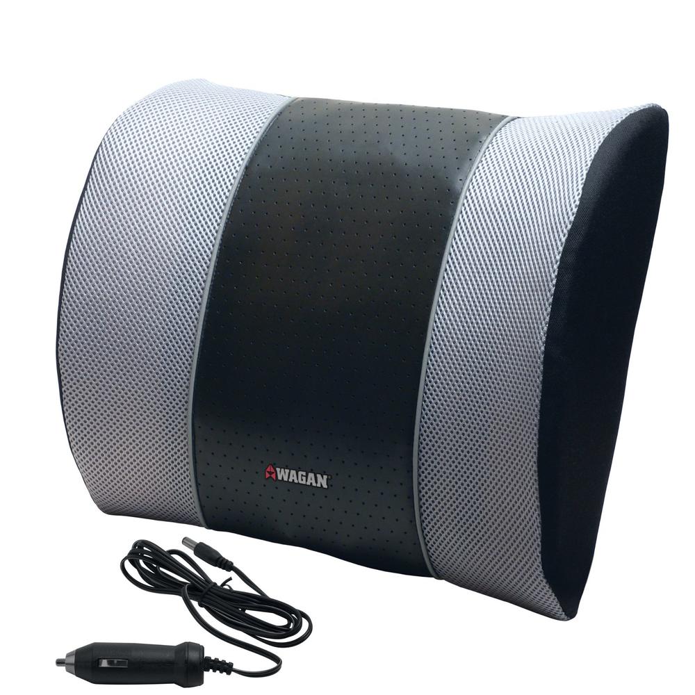 Wagan 12V Heated Massage Lumbar Support