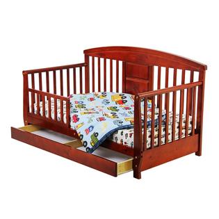 Dream On Me Deluxe Toddler Day Bed With Storage Drawer Cherry