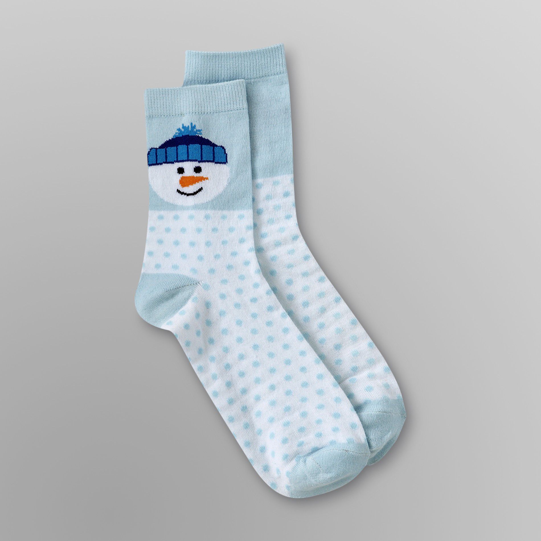 Joe Boxer Women's Holiday Socks - Smiley Snowman