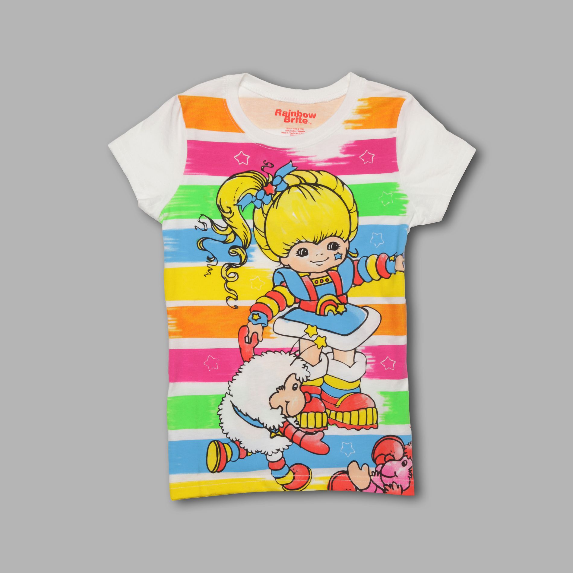 Rainbow-Brite Girl&#8217;s Graphic Tee Short Sleeve