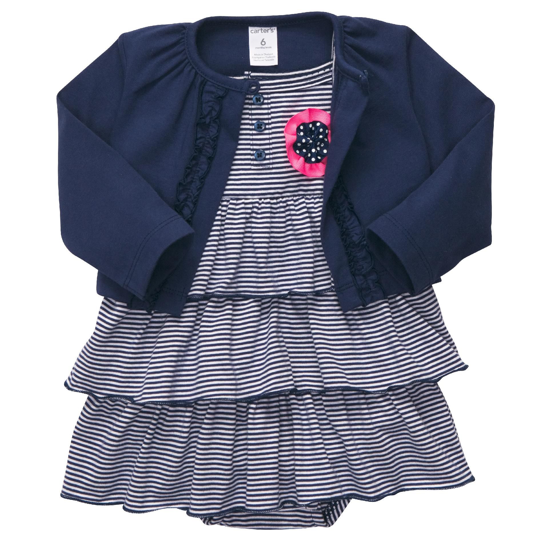 Carter's Infant Girl&#8217;s 2 Pc Dress Cardigan Set