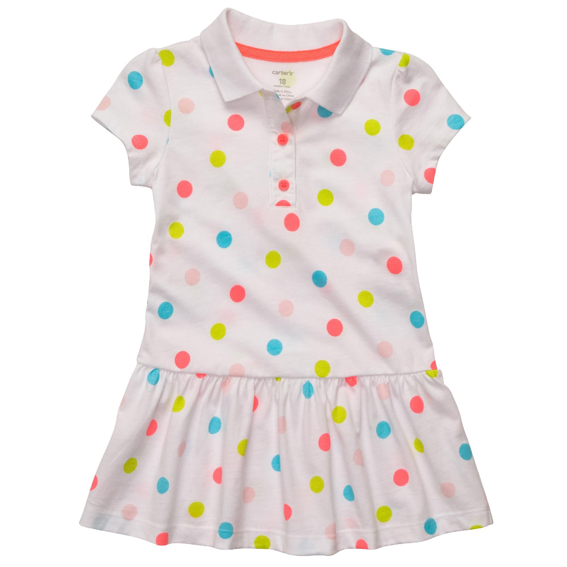 Carter's Infant Girl&#8217;s Dress Dot Short Sleeve