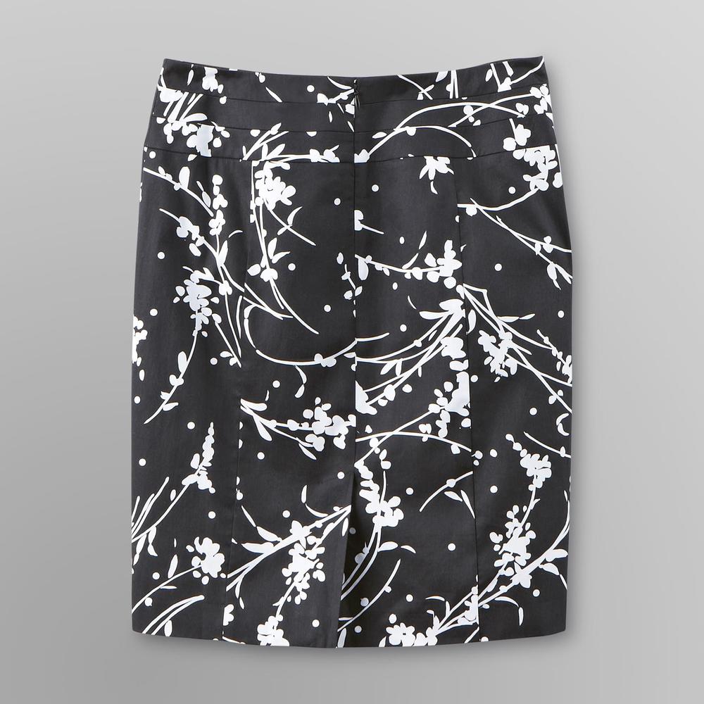Covington Women's Sateen Pencil Skirt - Floral