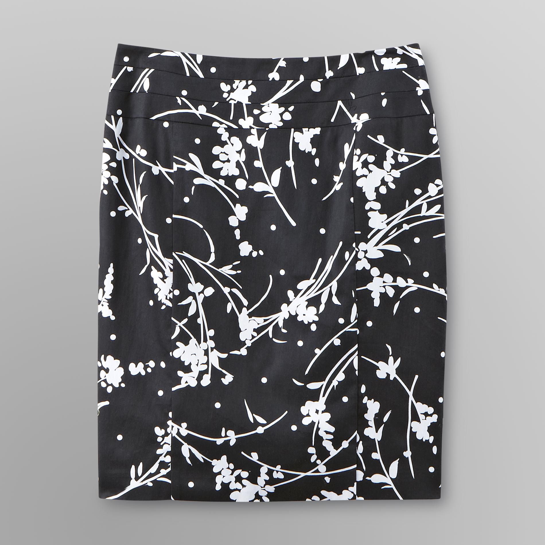 Covington Women's Sateen Pencil Skirt - Floral
