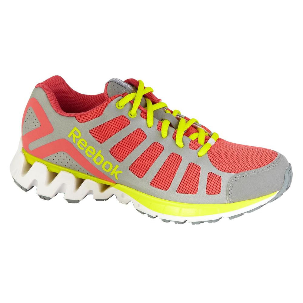Reebok Women's ZigKick Running Athletic Shoe - Coral/Silver/Yellow
