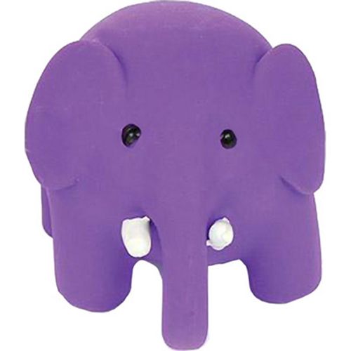 KRISLIN Latex Purple Elephant Mini Ball Dog Toy