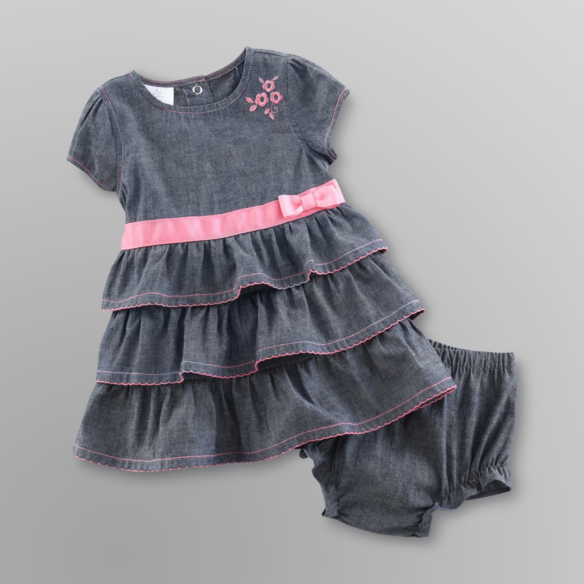 Small Wonders Infant Girl's Denim Chambray Dress