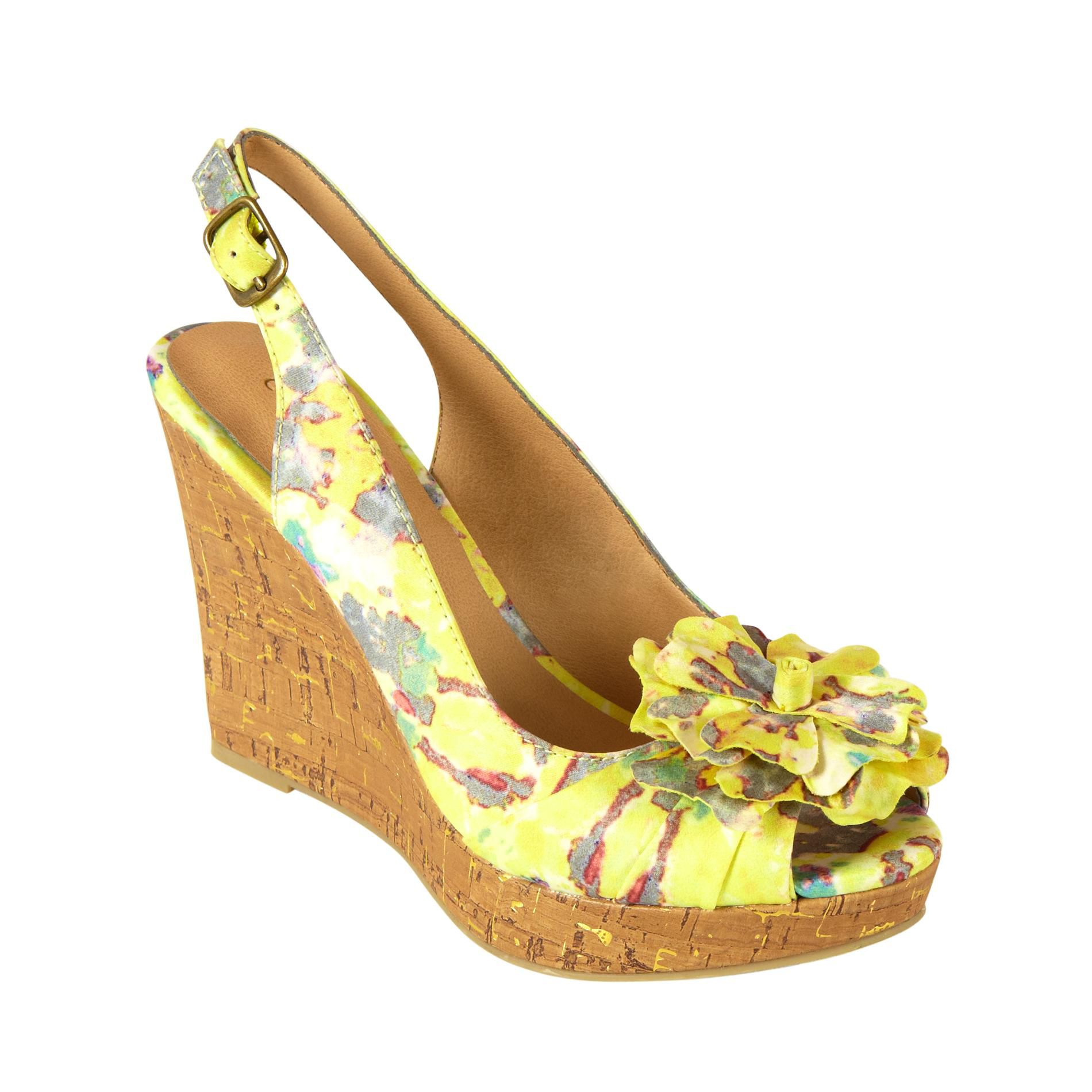 Covington Women's Wedge Sandal - Poppy - Yellow