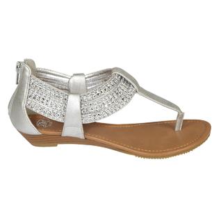 SM New York Women's Sandal Zirconia - Silver