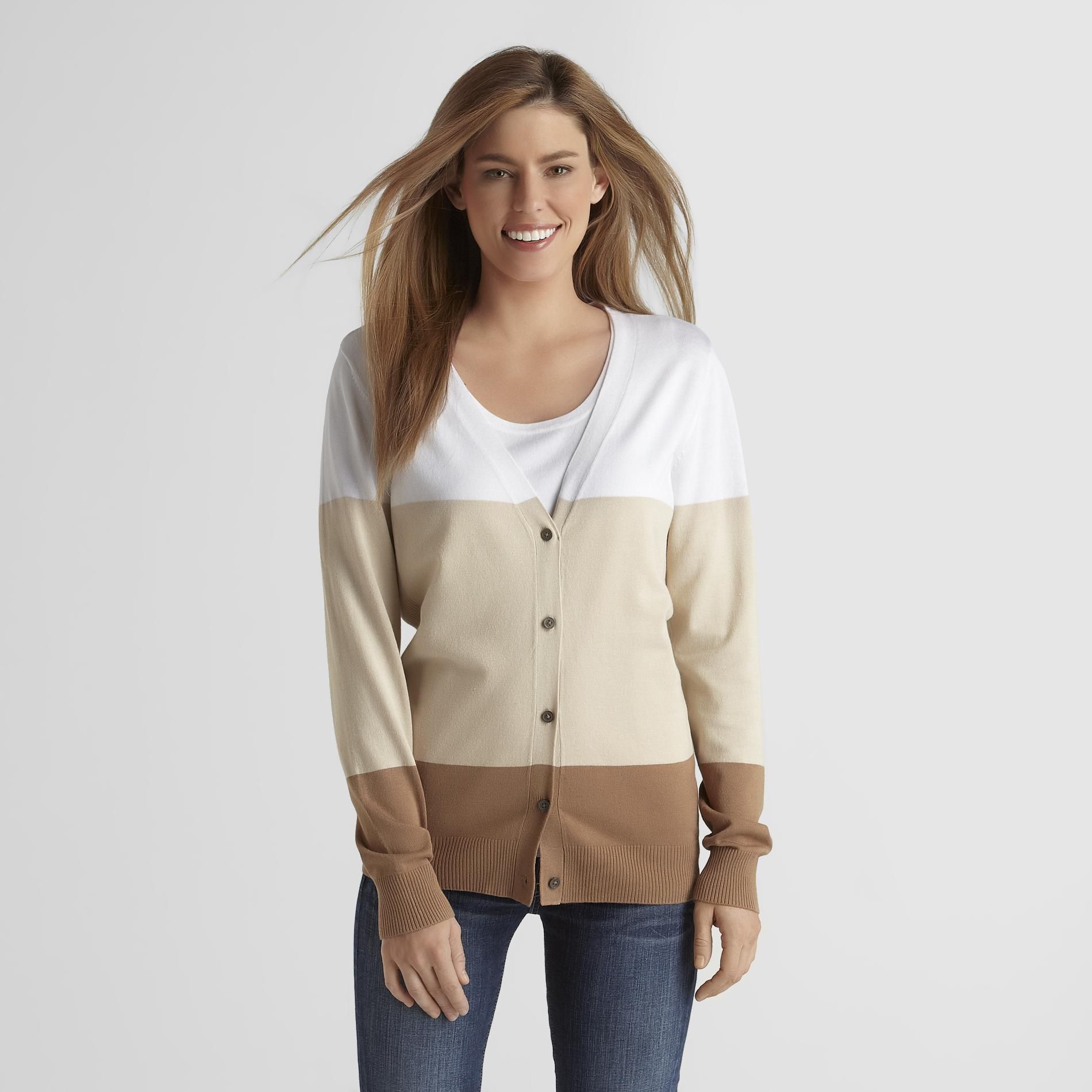 Covington Women's Cardigan Sweater - Colorblock