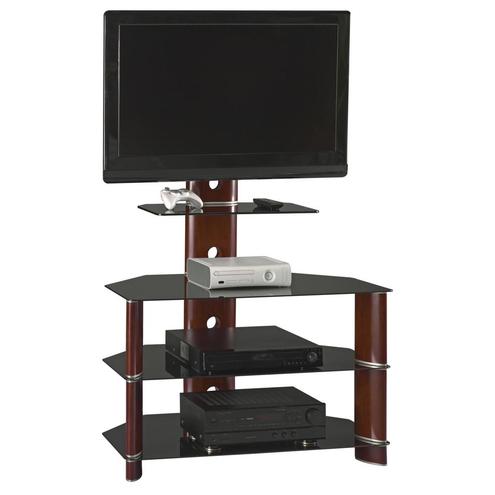 Bush Furniture, Segments Collection Bedroom Height TV Stand