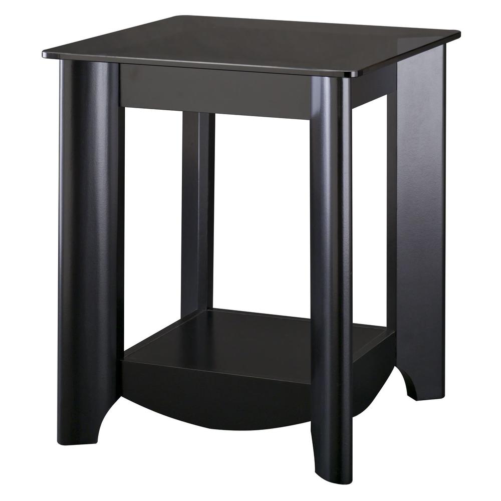 Bush Furniture Aero End Tables in Black Finish
