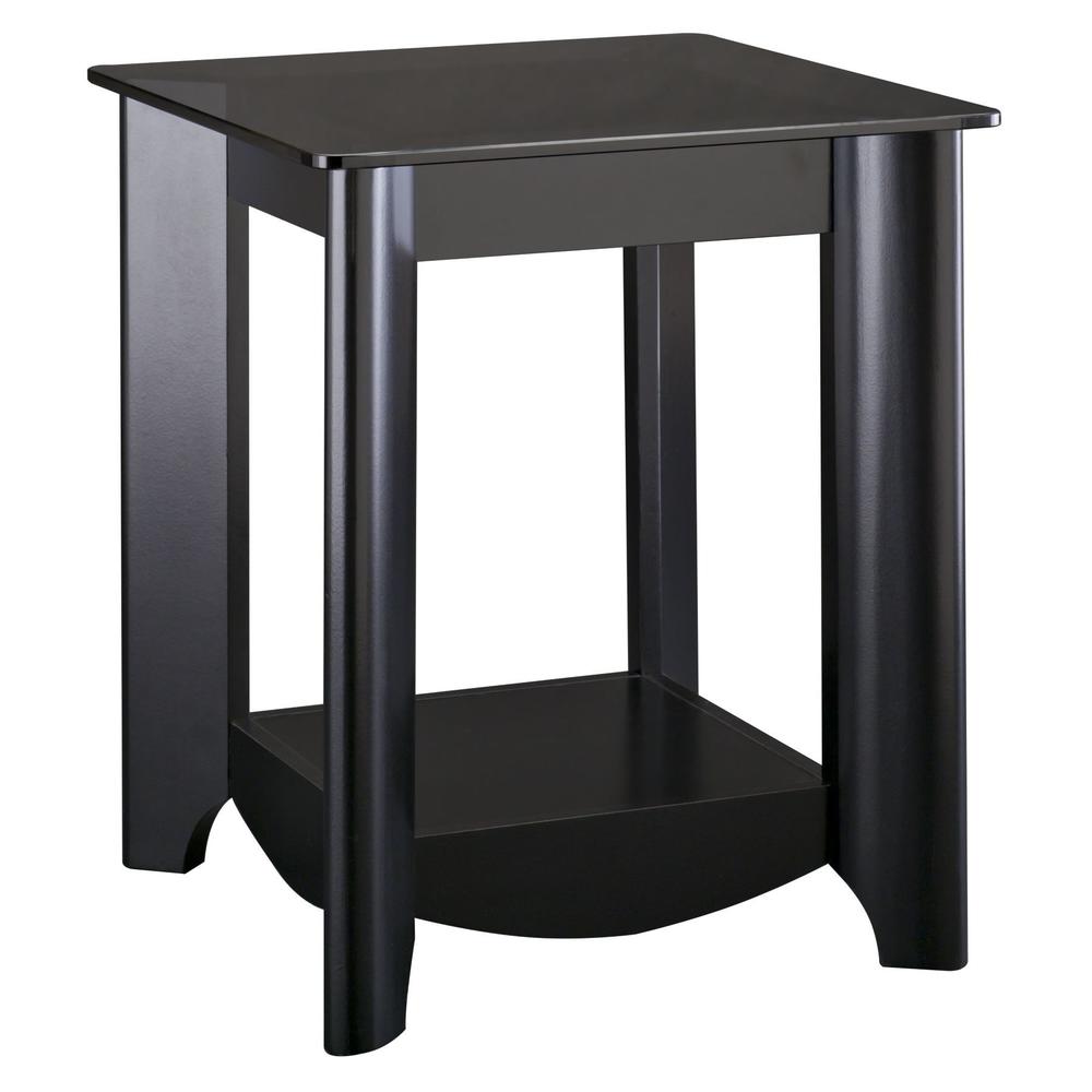 Bush Furniture Aero End Tables in Black Finish