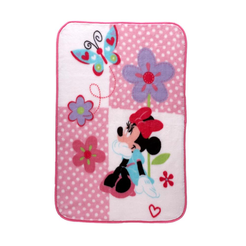 Disney Baby Minnie Mouse Lux Plush   Baby   Baby Bedding   Blankets