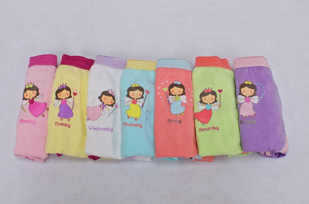 Dana Undies Designer Toddler Briefs 7 Pack Cute/Sweet Print