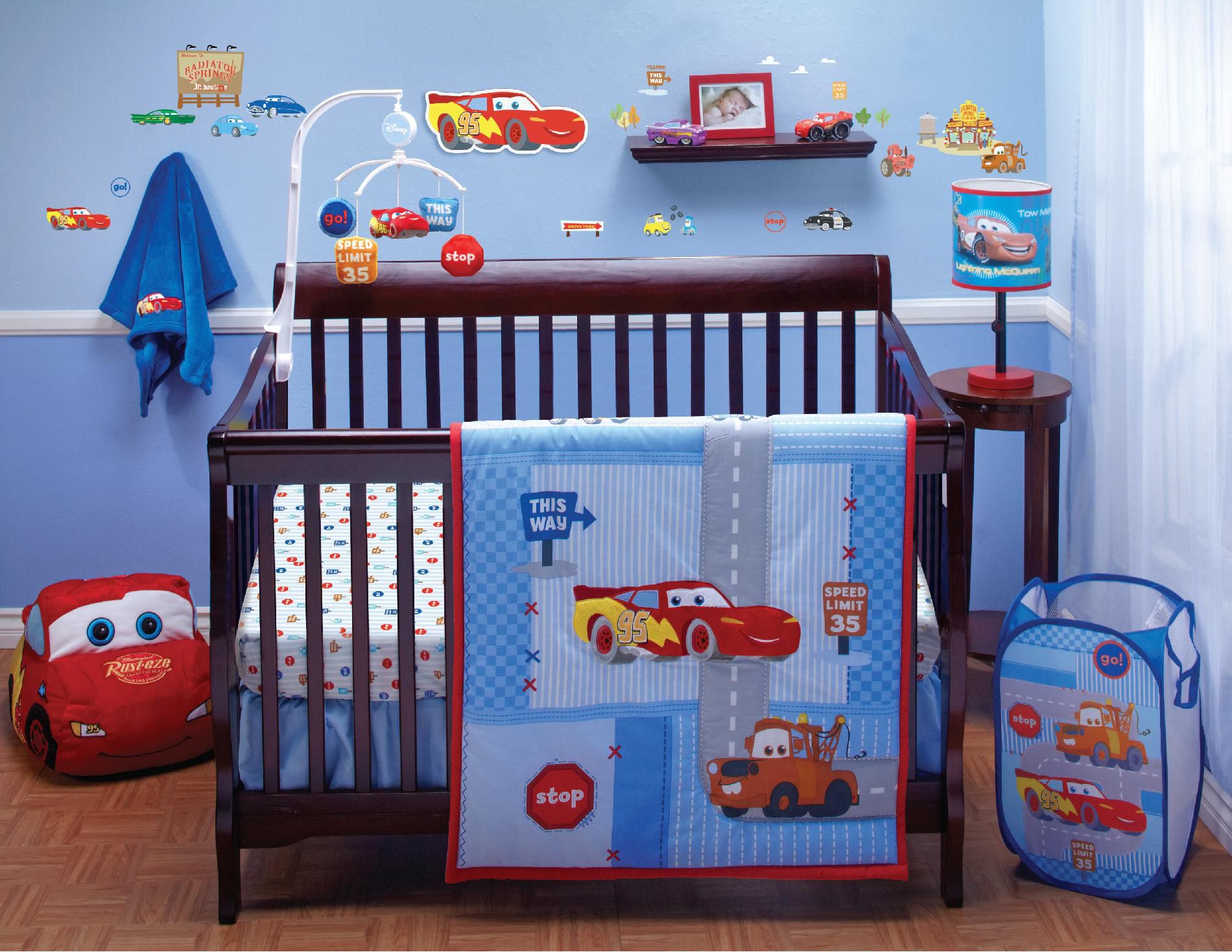 Disney Crib Bedding Set Cars Little Racer 4Piece