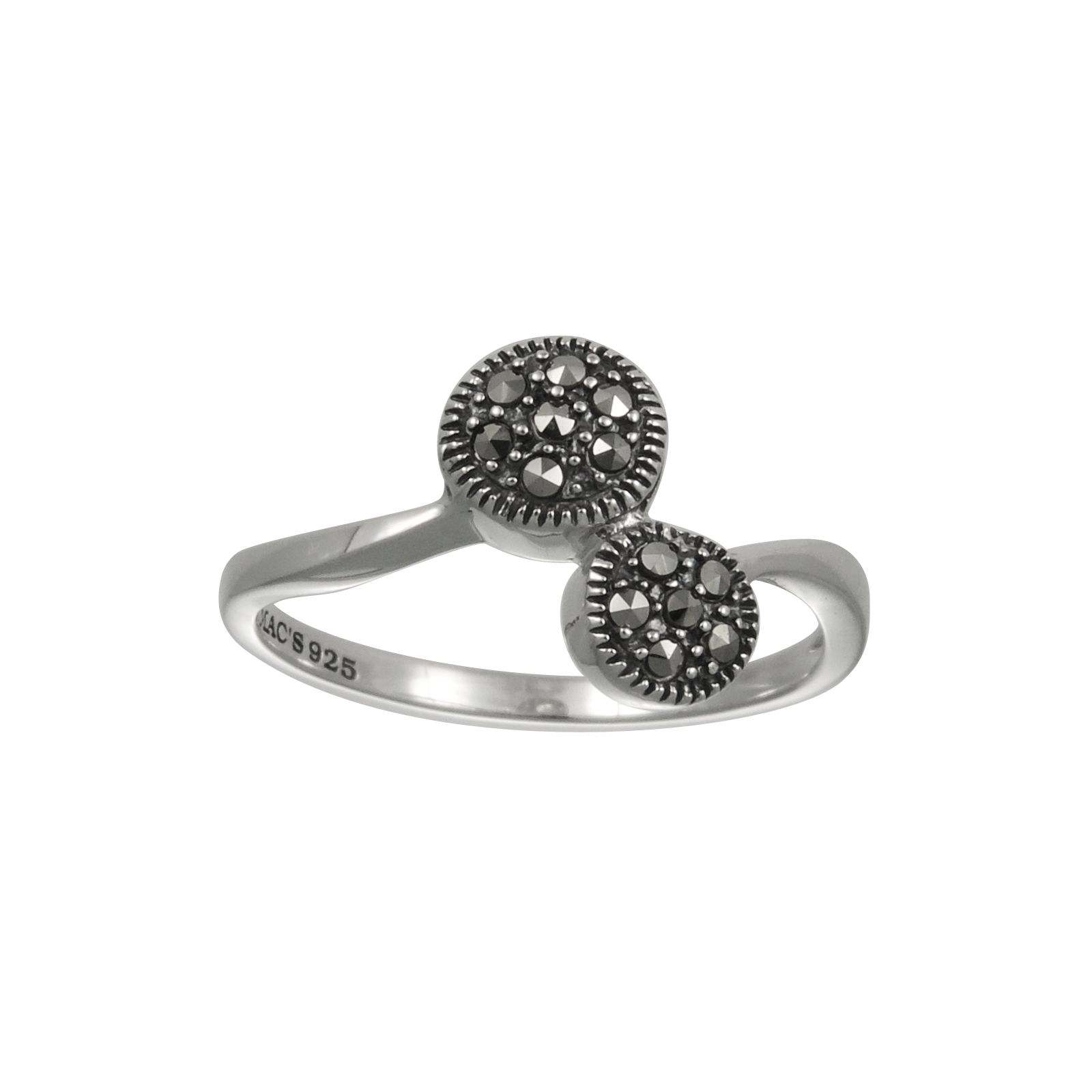 Mac's Double Round Marcasite Ring