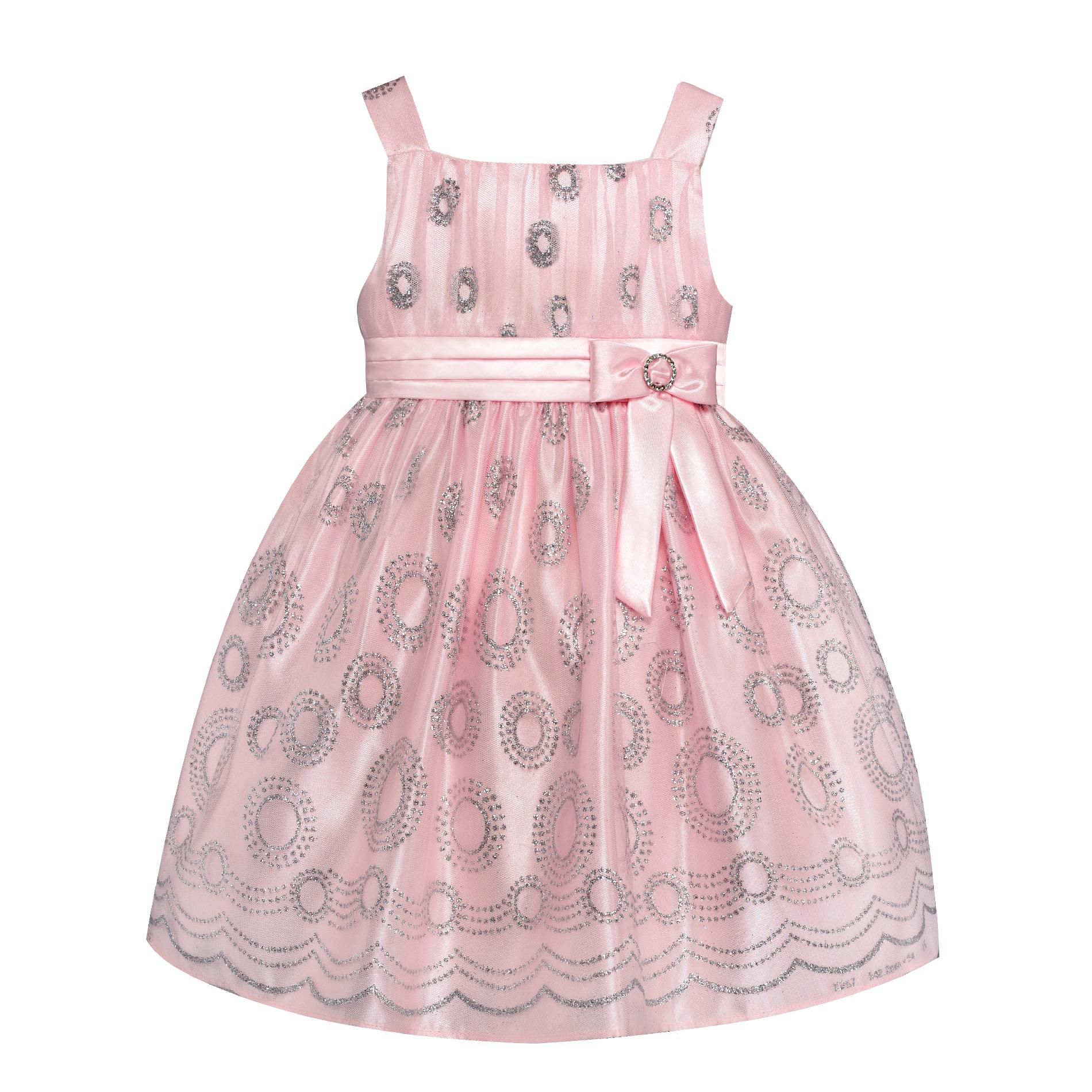 Love Toddler Girl&#8217;s Sleeveless Glitter Dress