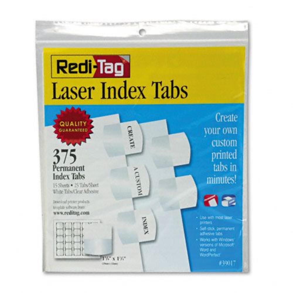 Redi-Tag RTG39017 Printable Laser Index Tabs