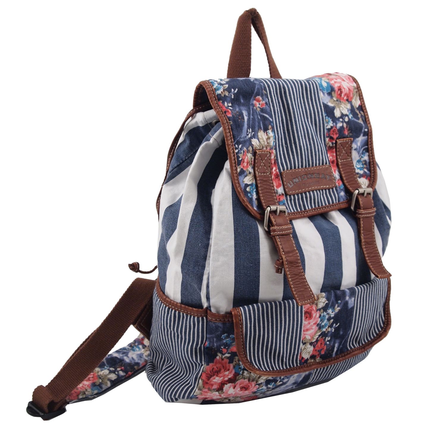 Unionbay Women's Backpack - Floral & Striped