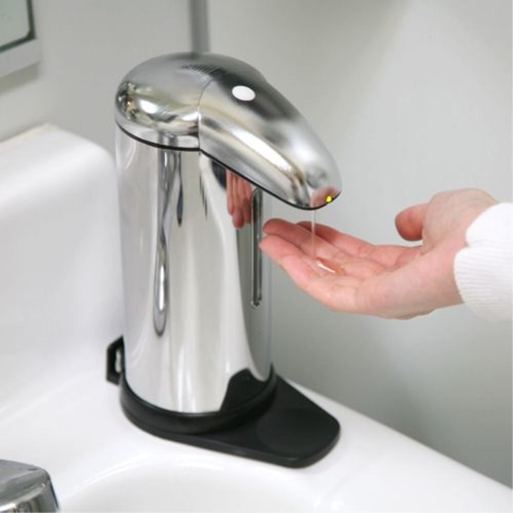 ITOUCHLESS 16oz Stainless Steel Automatic Sensor Soap Dispenser