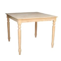 International Concepts Concept International InternationalConcepts INTC652 Solid Wood Top Table - Turned Legs