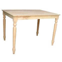 International Concepts Concept International InternationalConcepts INTC661 Solid Wood Top Table - Turned Legs Dining Table
