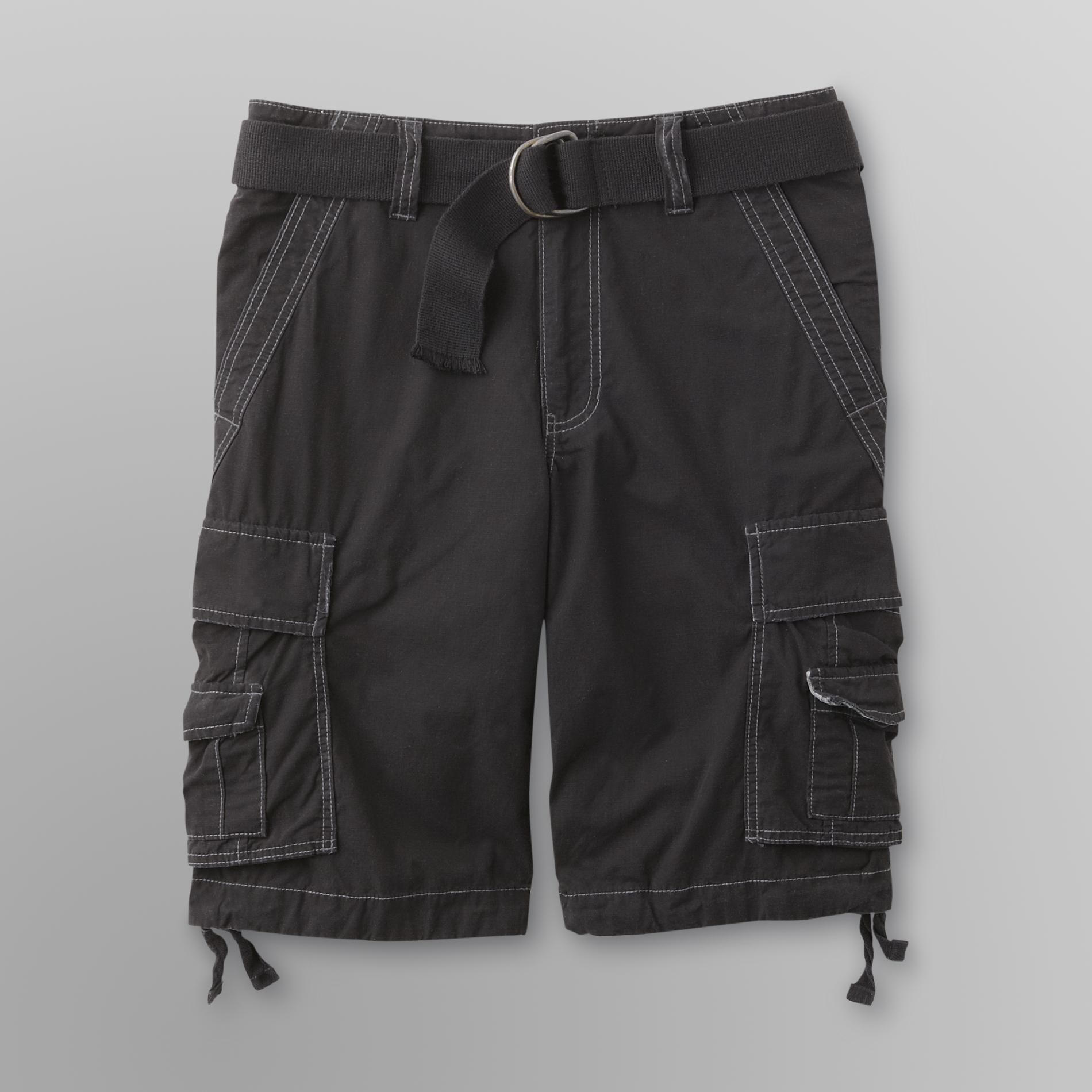 WearFirst Men's Belted Cargo Shorts
