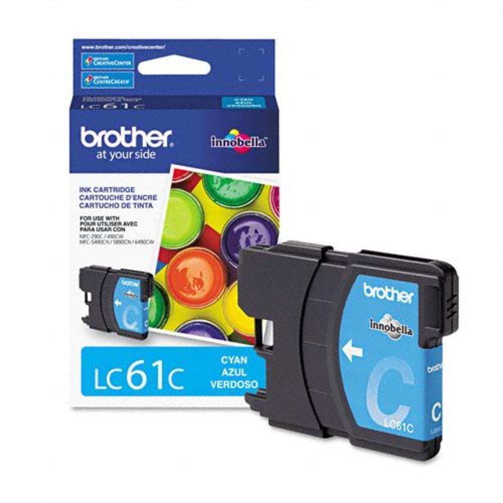 Brother BRTLC61C LC61 Inkjet Cartridge, Cyan