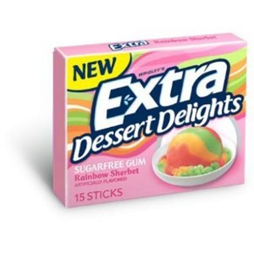 Wrigley's Extra Dessert Delights Rainbow Sherbert Gum