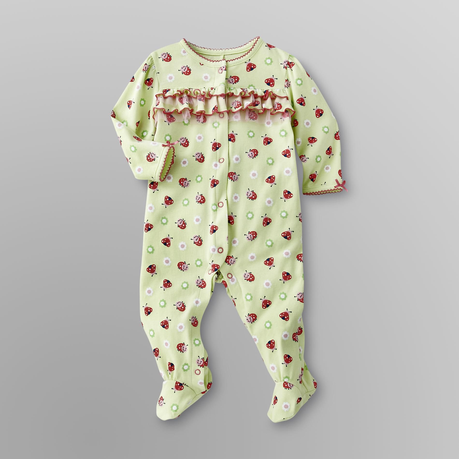 Little Wonders Infant Girl's Sleeper Pajamas - Ladybugs