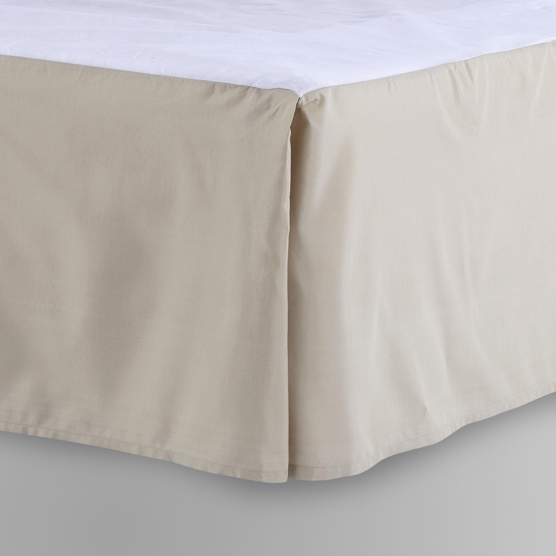 Cannon Woven Bed Skirt - Khaki