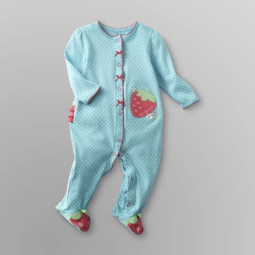 Little Wonders Infant Girl's Sleeper Pajamas - Strawberry
