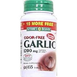 Nature's Bounty Garlic 1200MG 120count + 15 BNS 41679