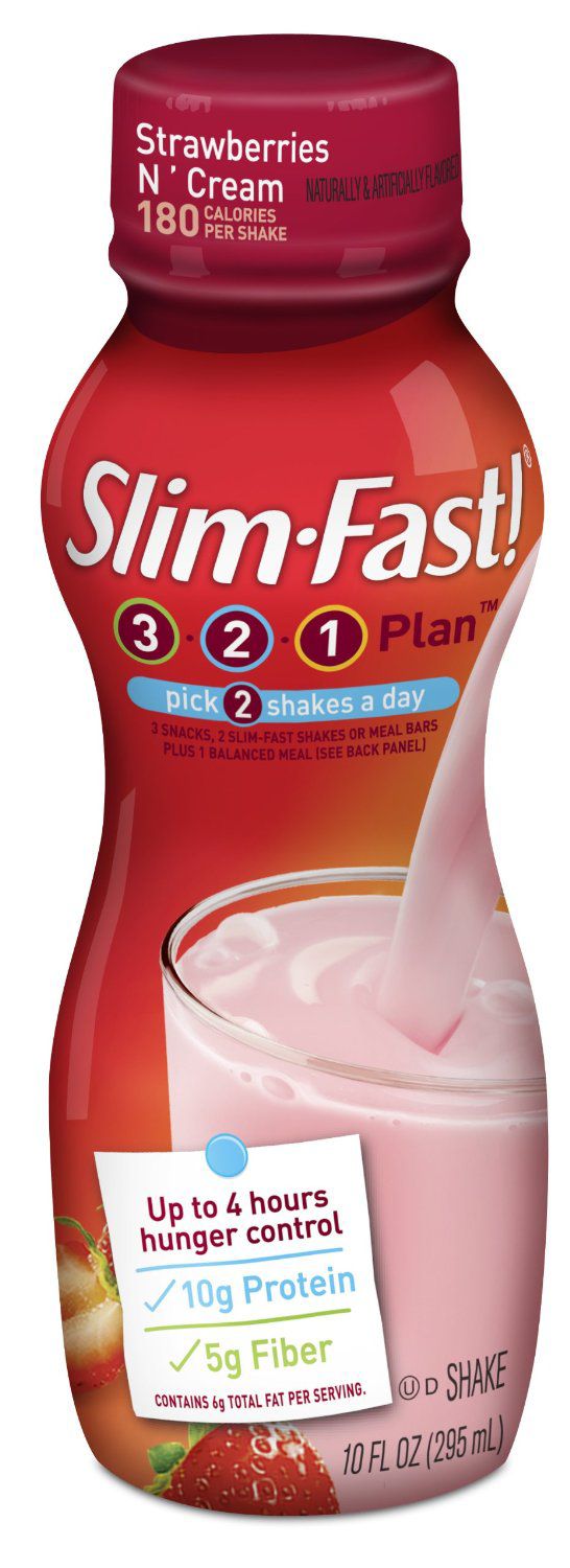 Slim-Fast 3-2-1 Ready-to-Drink Shakes Strawberries N' Cream