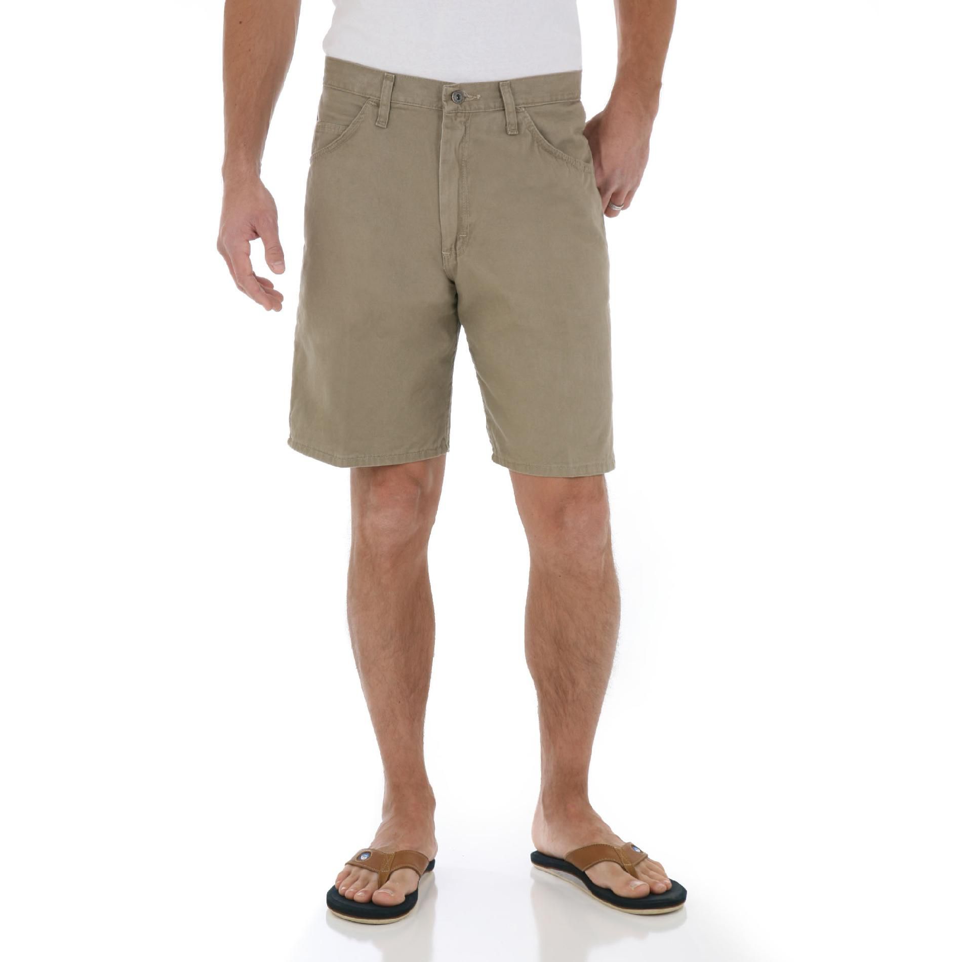 Wrangler Men&#8217;s 5-Pocket Denim Khaki Shorts